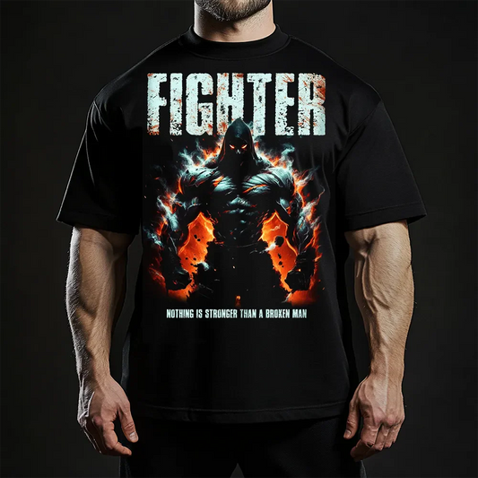 Oversized Μπλουζάκι Fighter
