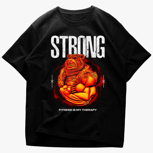Oversized μπλουζάκι Strong Bear