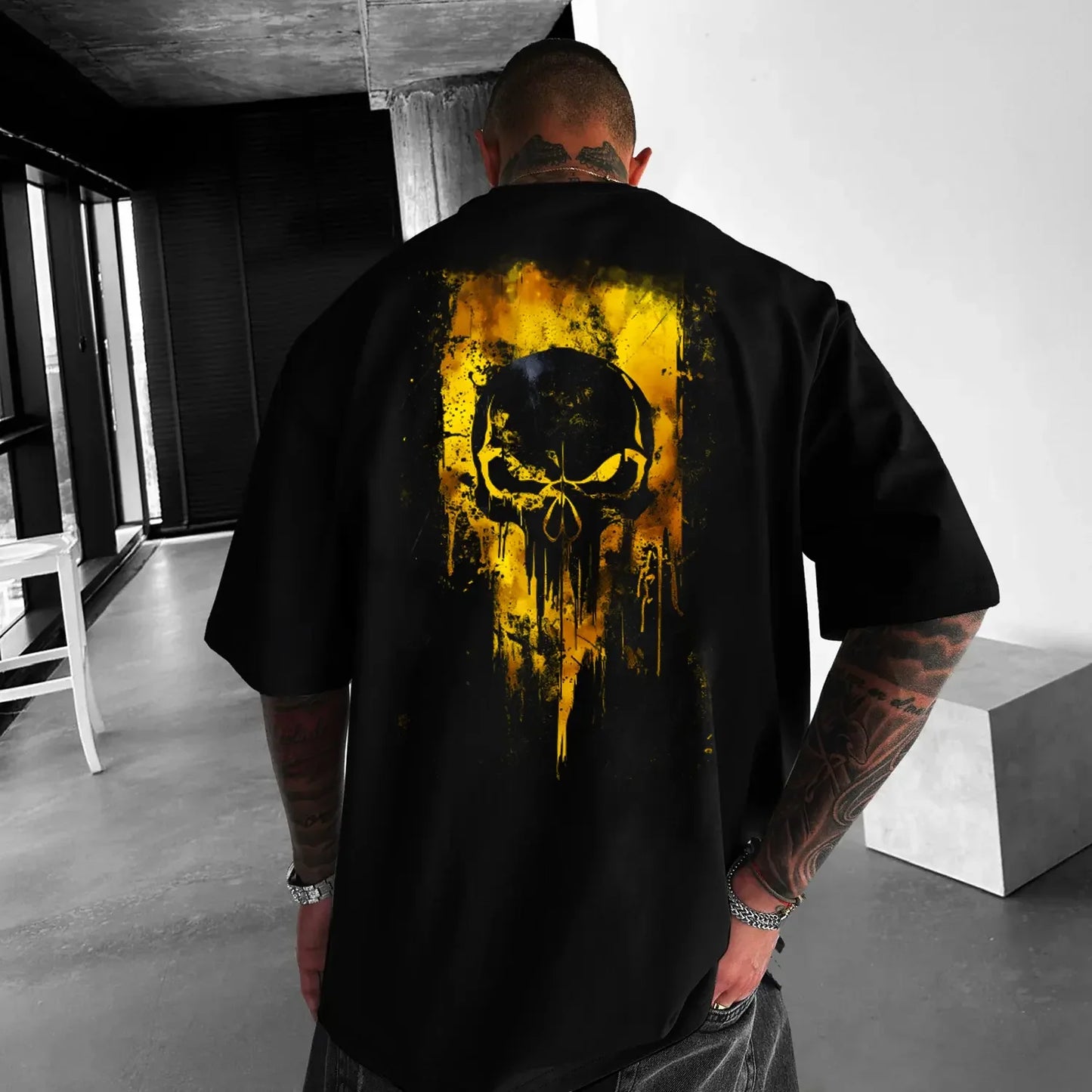Oversized Μπλουζάκι Skull Y