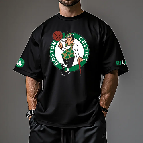 Oversized μπλουζάκι Boston Logo
