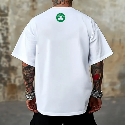 Oversized μπλουζάκι Boston Color wh