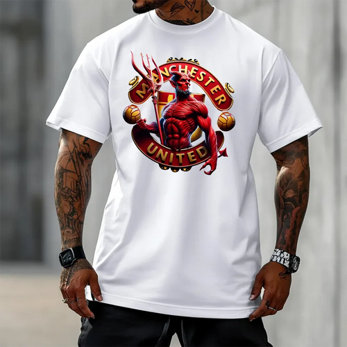 Oversized μπλουζάκι Man United Devil Wh