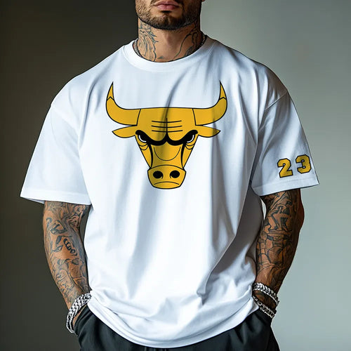 Oversized Μπλουζάκι Bulls23 Gold 2