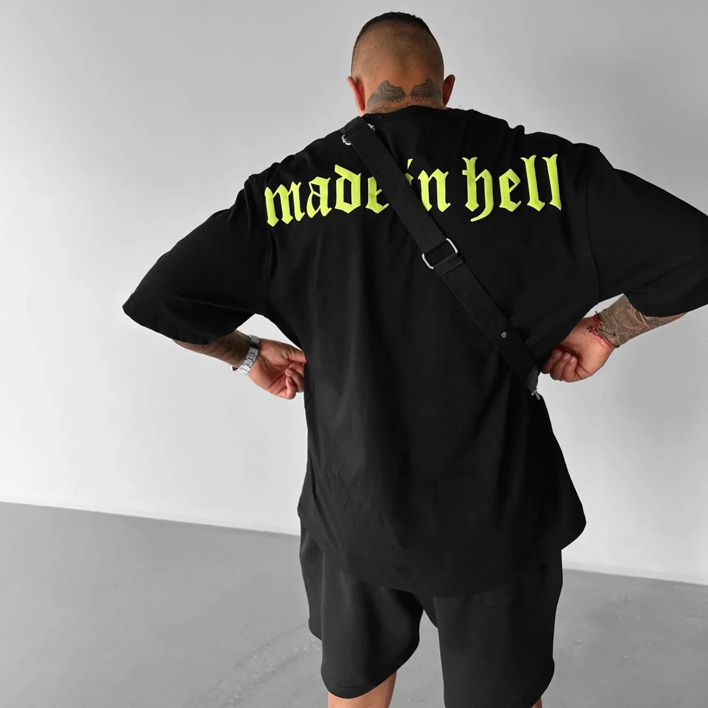 Oversized Μπλουζάκι Made in Hell