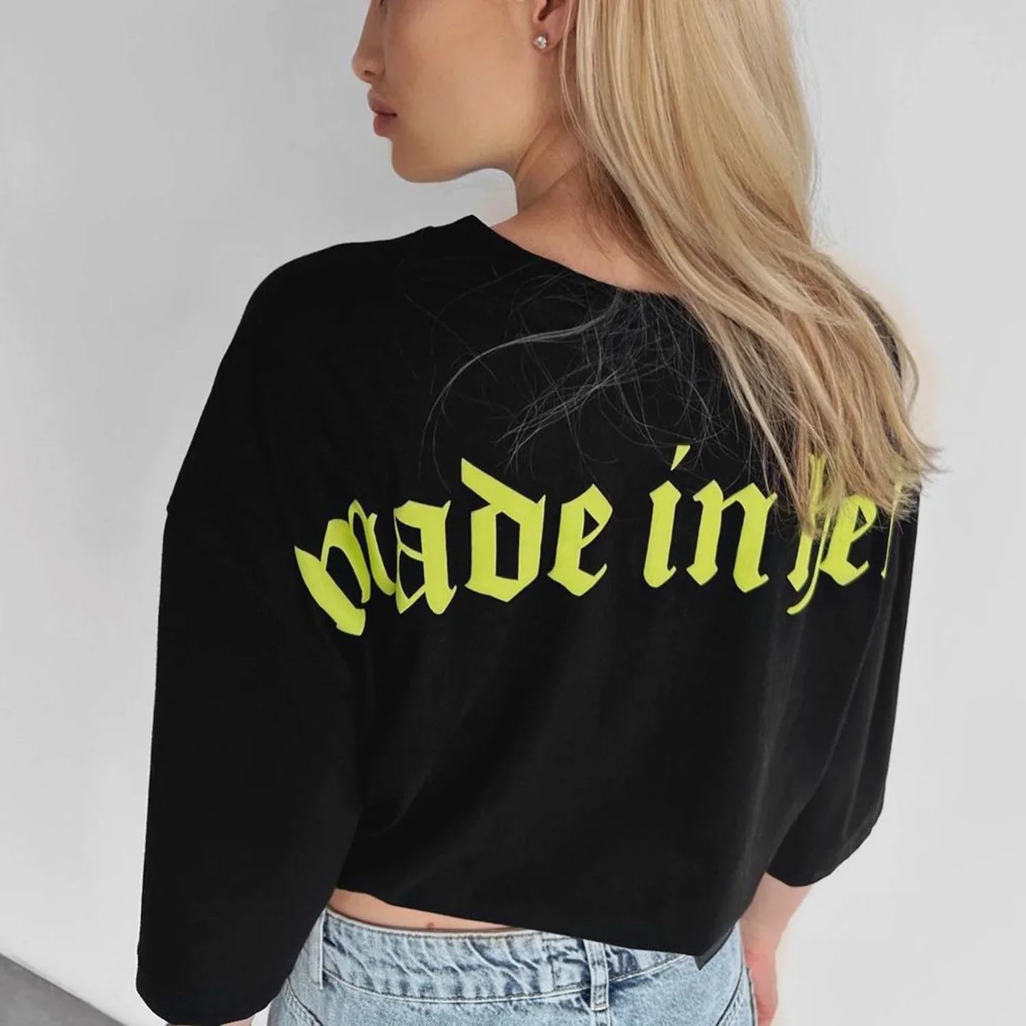 Oversized Μπλουζάκι Made in Hell