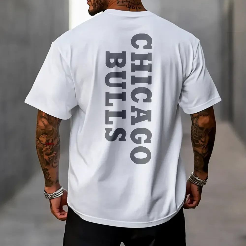 Oversized Μπλουζάκι Bulls Silver