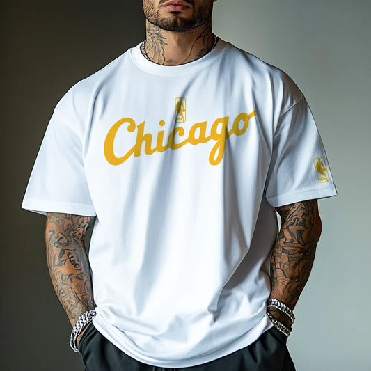 Oversized Μπλουζάκι Bulls23 Gold