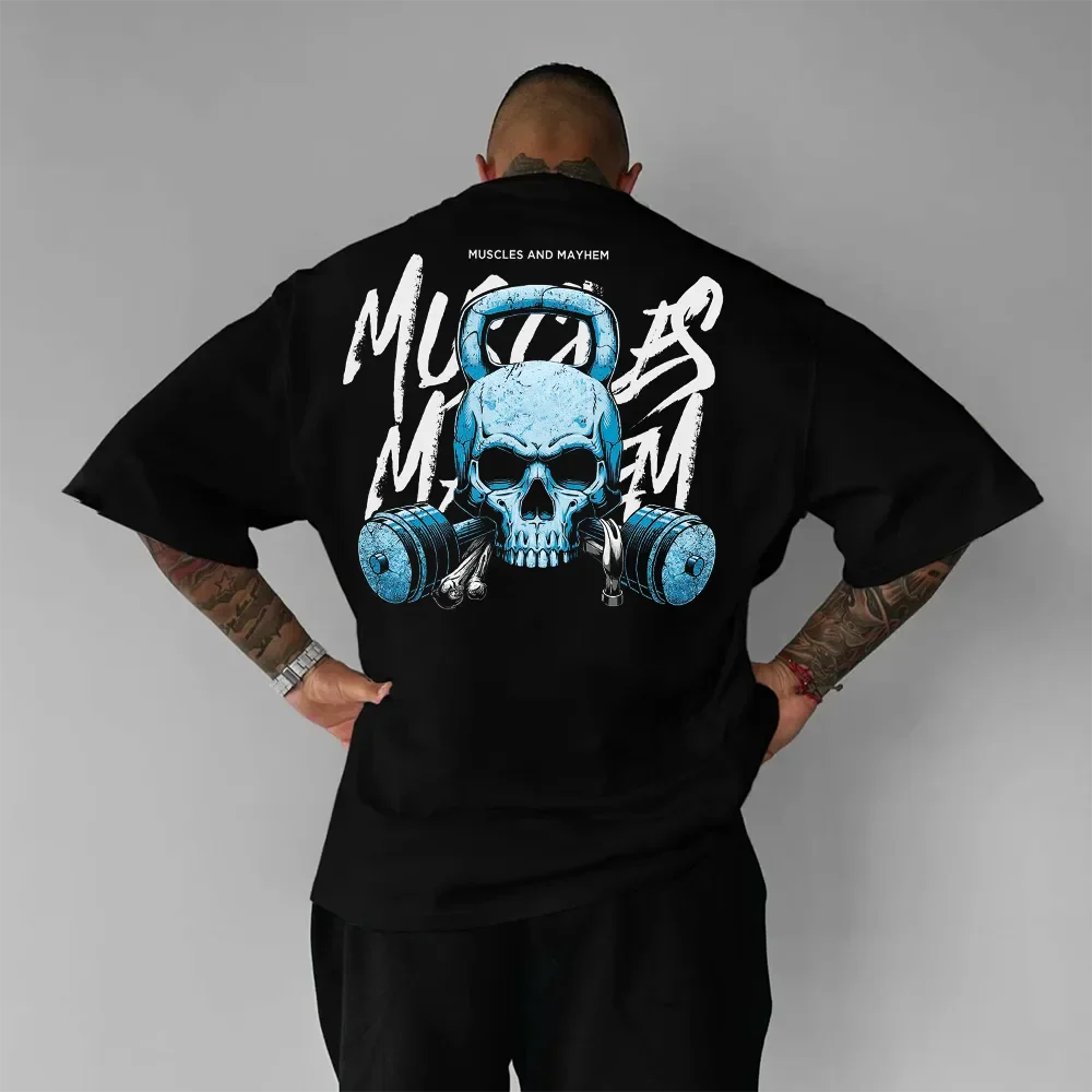 Oversized Μπλουζάκι Muscles And Mayhem