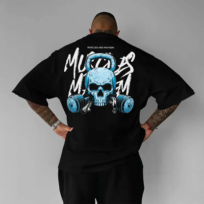 Oversized Μπλουζάκι Muscles And Mayhem