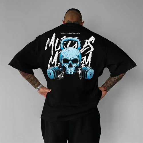 Oversized Μπλουζάκι Muscles And Mayhem
