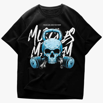 Oversized Μπλουζάκι Muscles And Mayhem