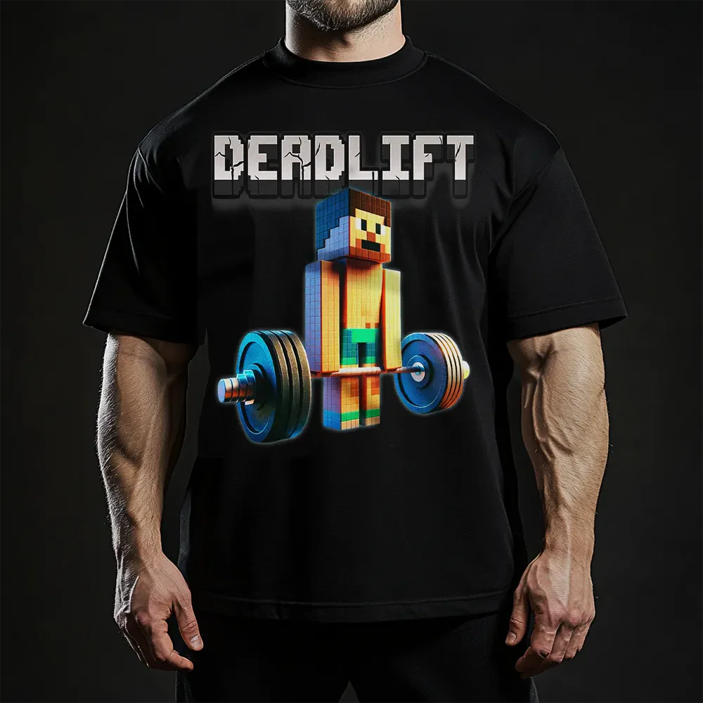 Oversized Μπλουζάκι Deadlift Minecraft