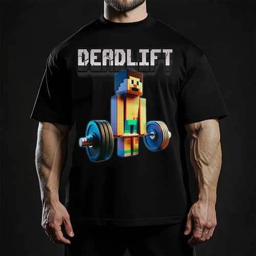 Oversized Μπλουζάκι Deadlift Minecraft
