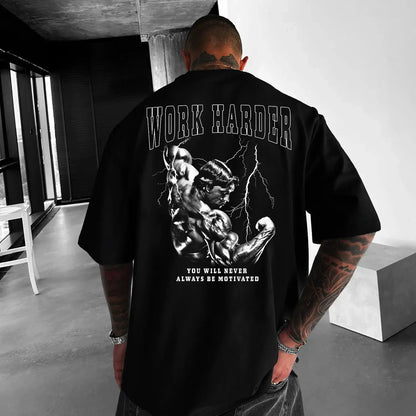 Oversized μπλουζάκι Work Harder Arnold