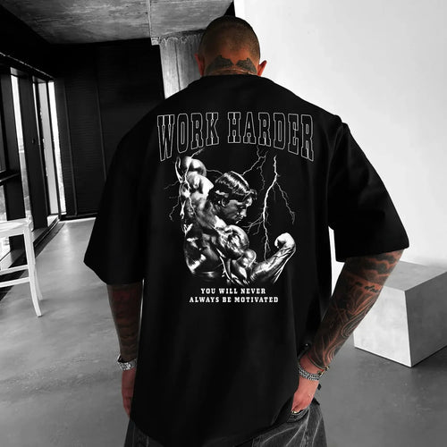 Oversized μπλουζάκι Work Harder Arnold