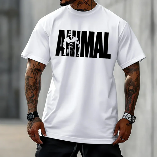 Oversized Μπλουζάκι Animal Logo wh