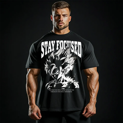 Oversized Μπλουζάκι Stay Focused