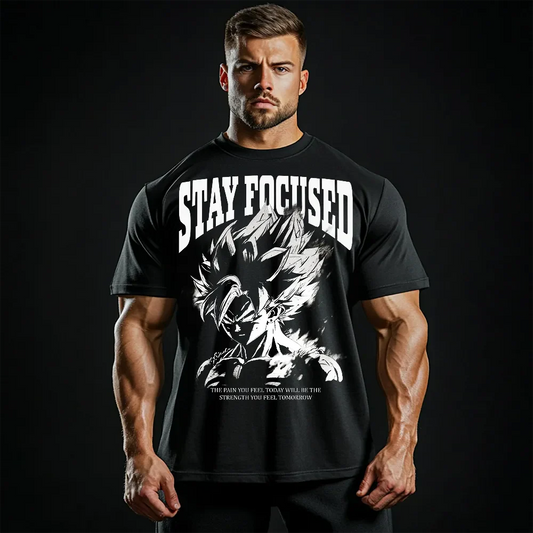 Oversized Μπλουζάκι Stay Focused