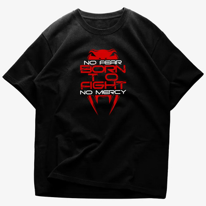 Oversized μπλουζάκι Born to Fight