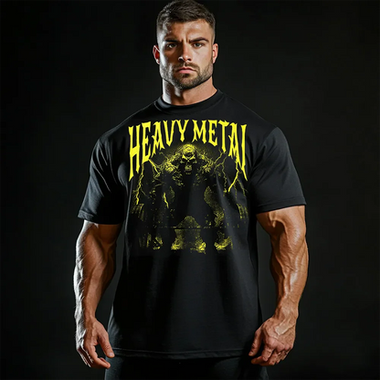 Oversized Μπλουζάκι Heavy Metal
