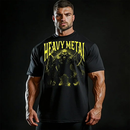 Oversized Μπλουζάκι Heavy Metal