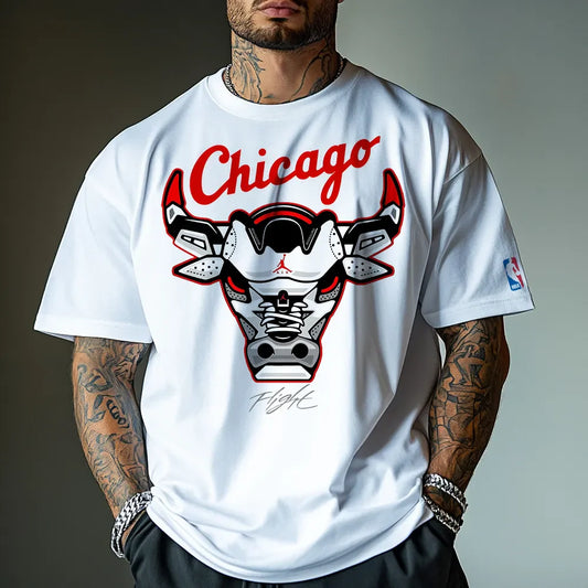 Oversized μπλουζάκι Chicago Flight