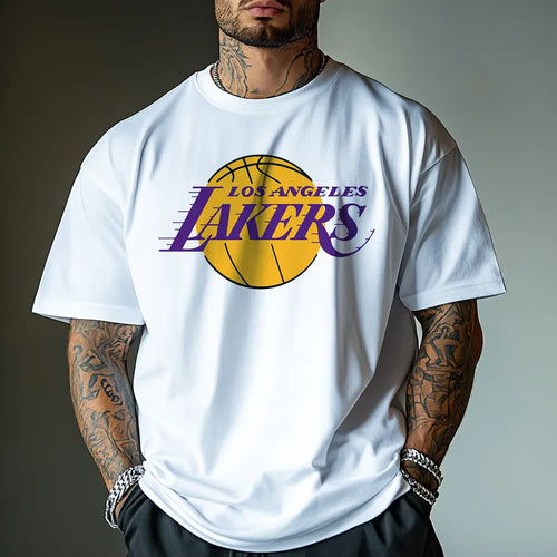 Oversized Μπλουζάκι Lakers24 wh3