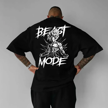 Oversized Μπλουζάκι Beast Mode Insaiyan