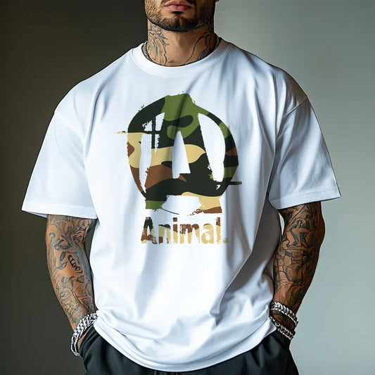 Oversized Μπλουζάκι Animal Camo