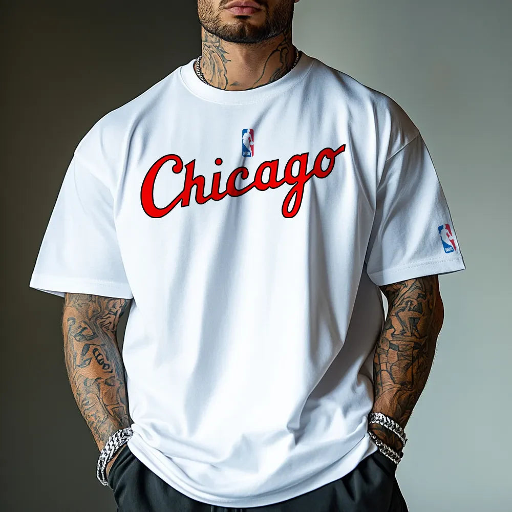 Oversized Μπλουζάκι Άνετο Bulls23