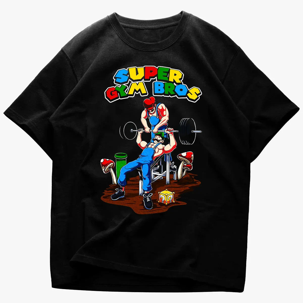 Oversized Μπλουζάκι Super Gym Bros