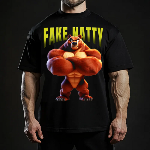 Oversized Μπλουζάκι Fake Natty