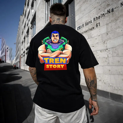 Oversized Μπλουζάκι Tren Story
