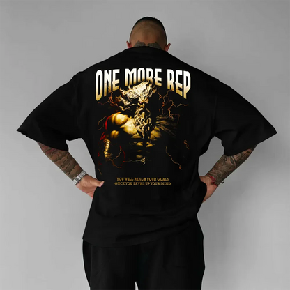 Oversized Μπλουζάκι One More Rep