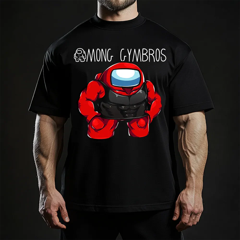 Oversized Μπλουζάκι Among Gymbros