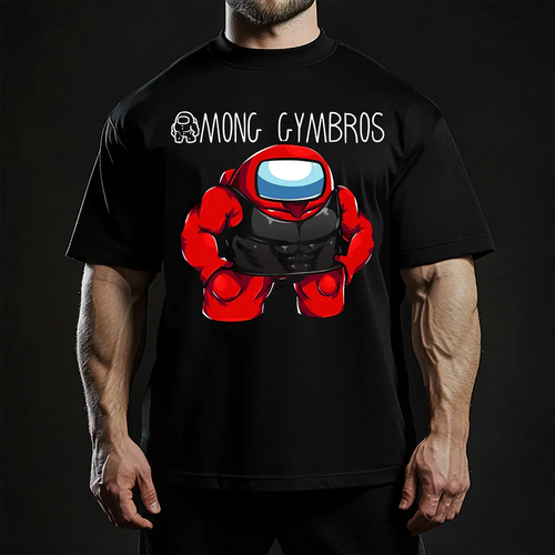 Oversized Μπλουζάκι Among Gymbros