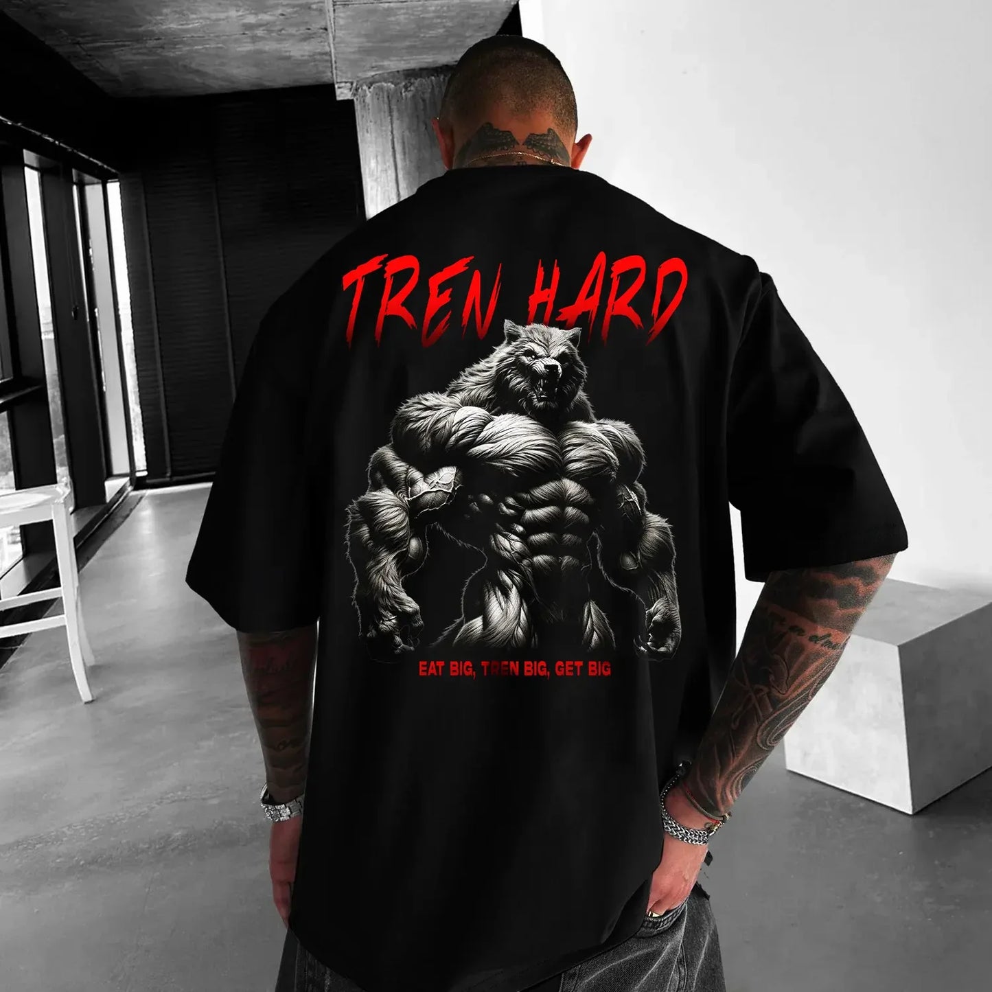 Oversized μπλουζάκι Tren Hard Wolf
