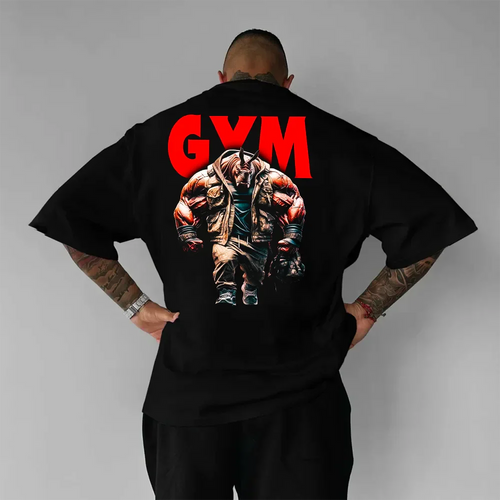 Oversized Μπλουζάκι Gym Rhino