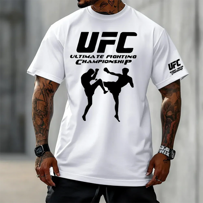 Oversized Μπλουζάκι UFCFighter Λευκό