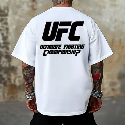 Oversized Μπλουζάκι UFCFighter Λευκό