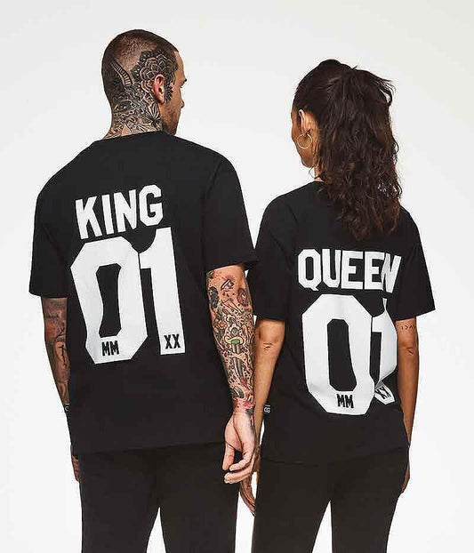 Κοντομάνικα για Ζευγάρια King Queen 01