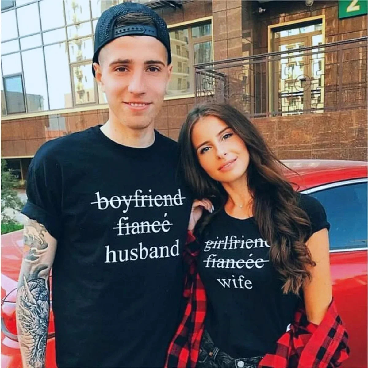 Κοντομάνικα για Ζευγάρια Husband Wife