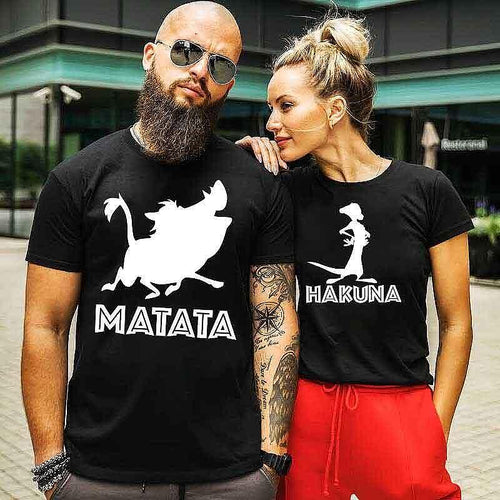 Κοντομάνικα για Ζευγάρια Hakuna Matata