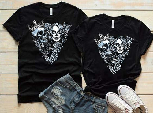 Κοντομάνικα Για Ζευγάρια Skull Couple