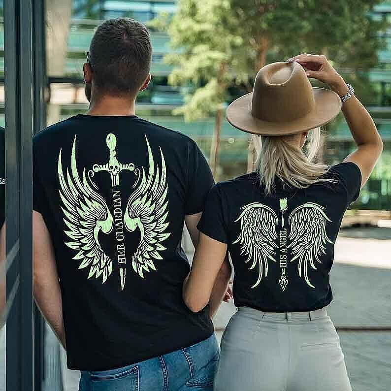 Κοντομάνικα για ζευγάρια Angel Guardian New