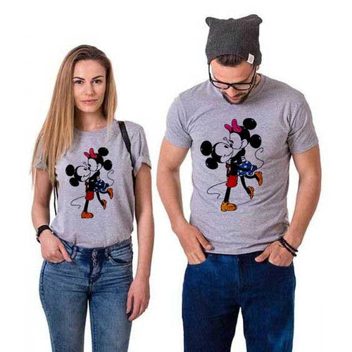 Κοντομάνικα για ζευγάρια Mickey Minnie HUG