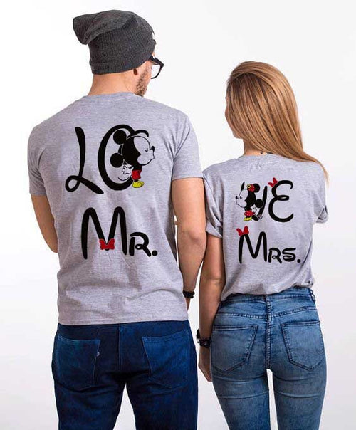 Κοντομάνικα Για Ζευγάρια LO VE Gray