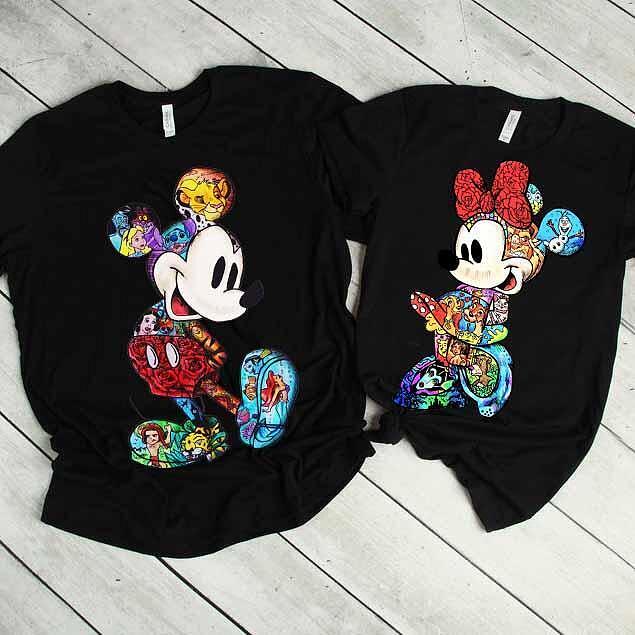 Κοντομάνικα για ζευγάρια M and M Disneyy