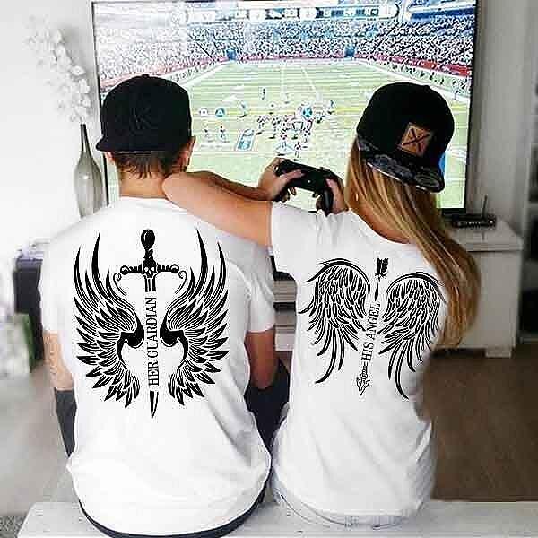 Κοντομάνικα για ζευγάρια Angel Guardian W