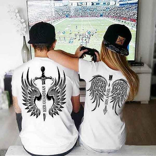 Κοντομάνικα για ζευγάρια Angel Guardian W